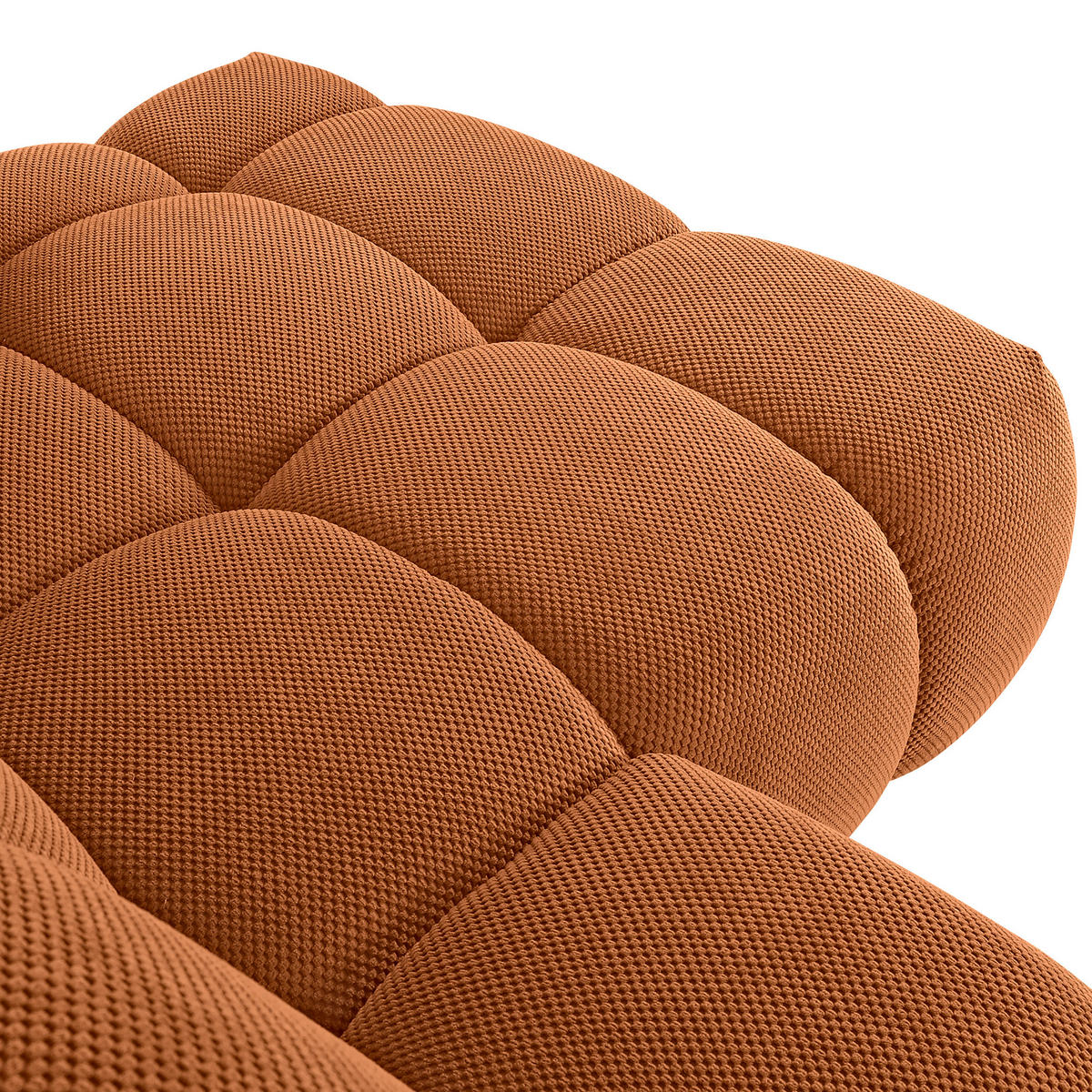 ECKSOFA in Flachgewebe Rostfarben  - Rostfarben/Schwarz, Konventionell, Kunststoff/Textil (274/174cm) - Carryhome