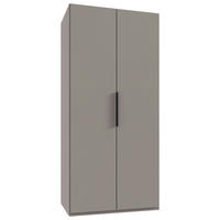 DREHTÜRENSCHRANK  in Sahara  - Schwarz/Sahara, MODERN, Holzwerkstoff/Metall (100/216/58cm) - MID.YOU