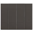 SCHWEBETÜRENSCHRANK 271/235/68 cm 4-türig Graphitfarben  - Chromfarben/Graphitfarben, Design, Holzwerkstoff/Metall (271/235/68cm) - Novel