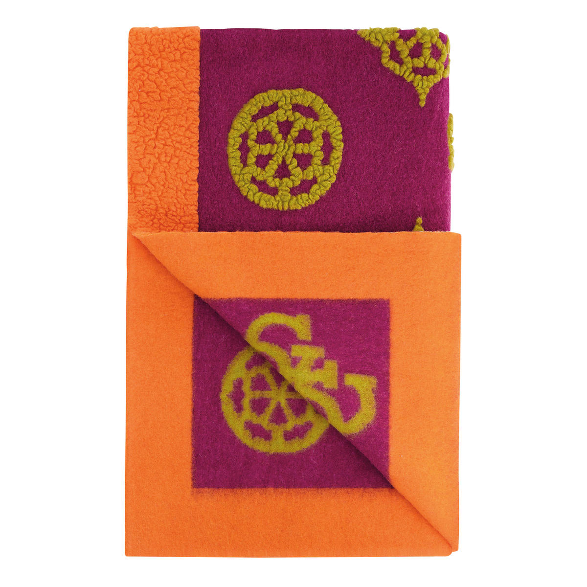 ODEJA  WOOL POENY GUESS  190/150 cm       oranžna  - oranžna, Konvencionalno, tekstil (190/150cm) - Guess