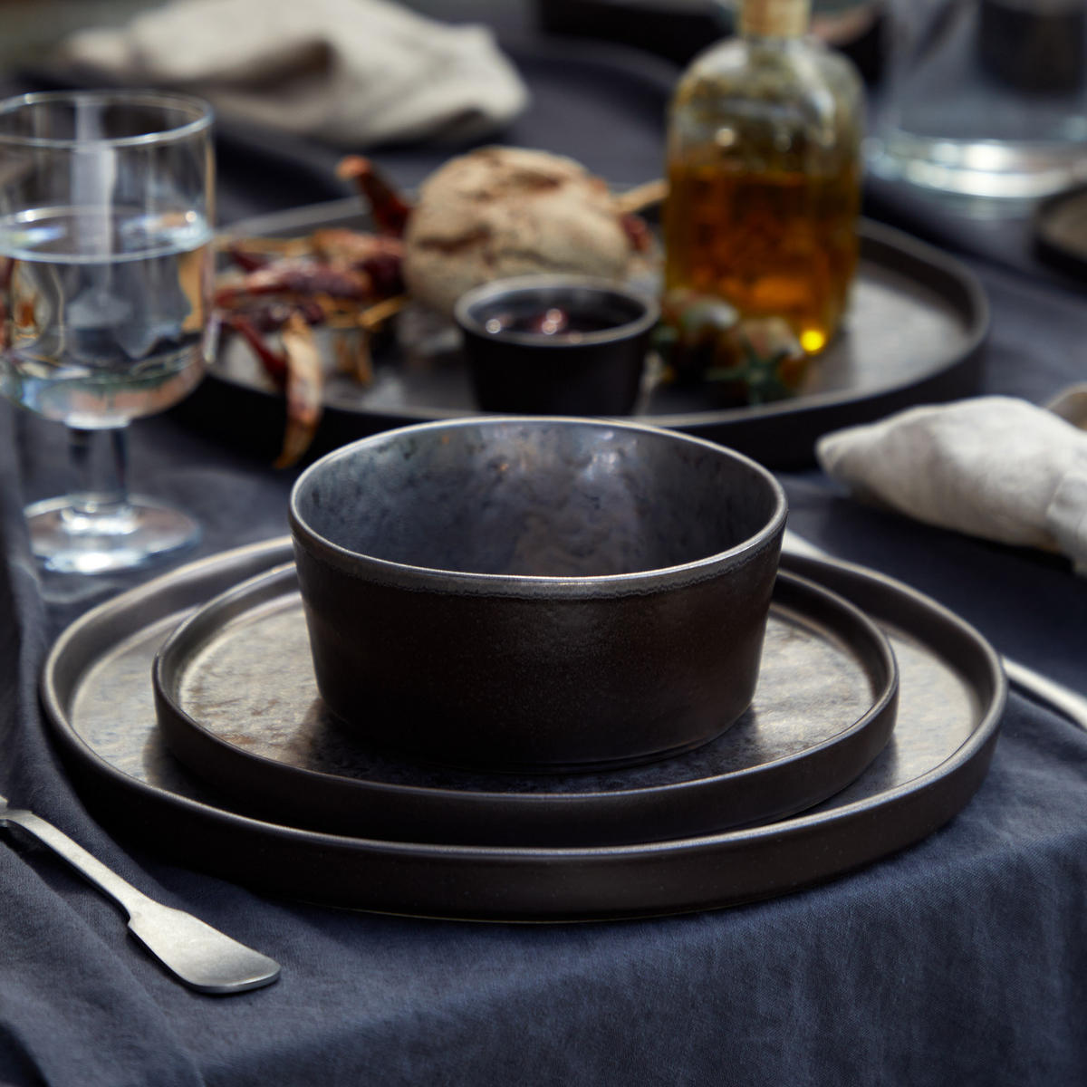 DESSERTTELLERSET Braun 6-teilig LAGOA  - Braun, Basics, Keramik (21/2cm) - Costa Nova