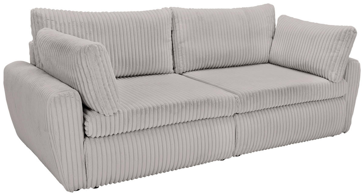 KANAPÉÁGY textil szürke  - fekete/szürke, Modern, műanyag/textil (240/90/120cm) - Carryhome