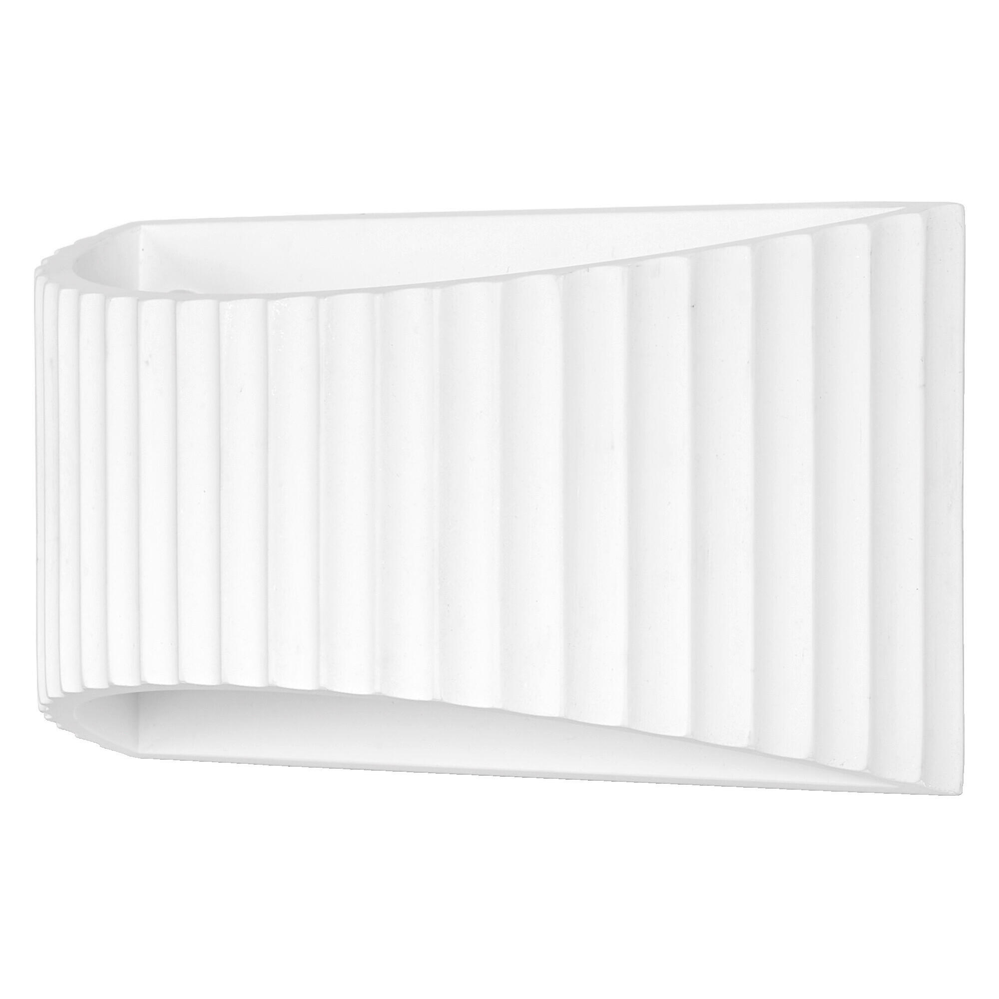 WANDLEUCHTE 29/11,8/15 cm   - Weiß, Basics, Stein (29/11,8/15cm) - Osram