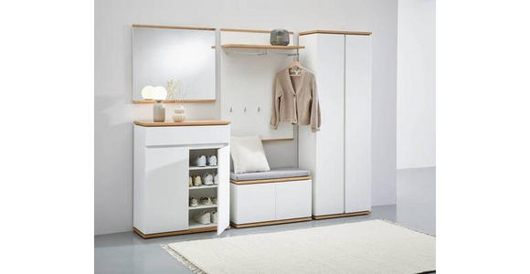 SCHUHSCHRANK 85/106/38 cm  - Schwarz/Weiß, Design, Holzwerkstoff/Kunststoff (85/106/38cm) - Xora