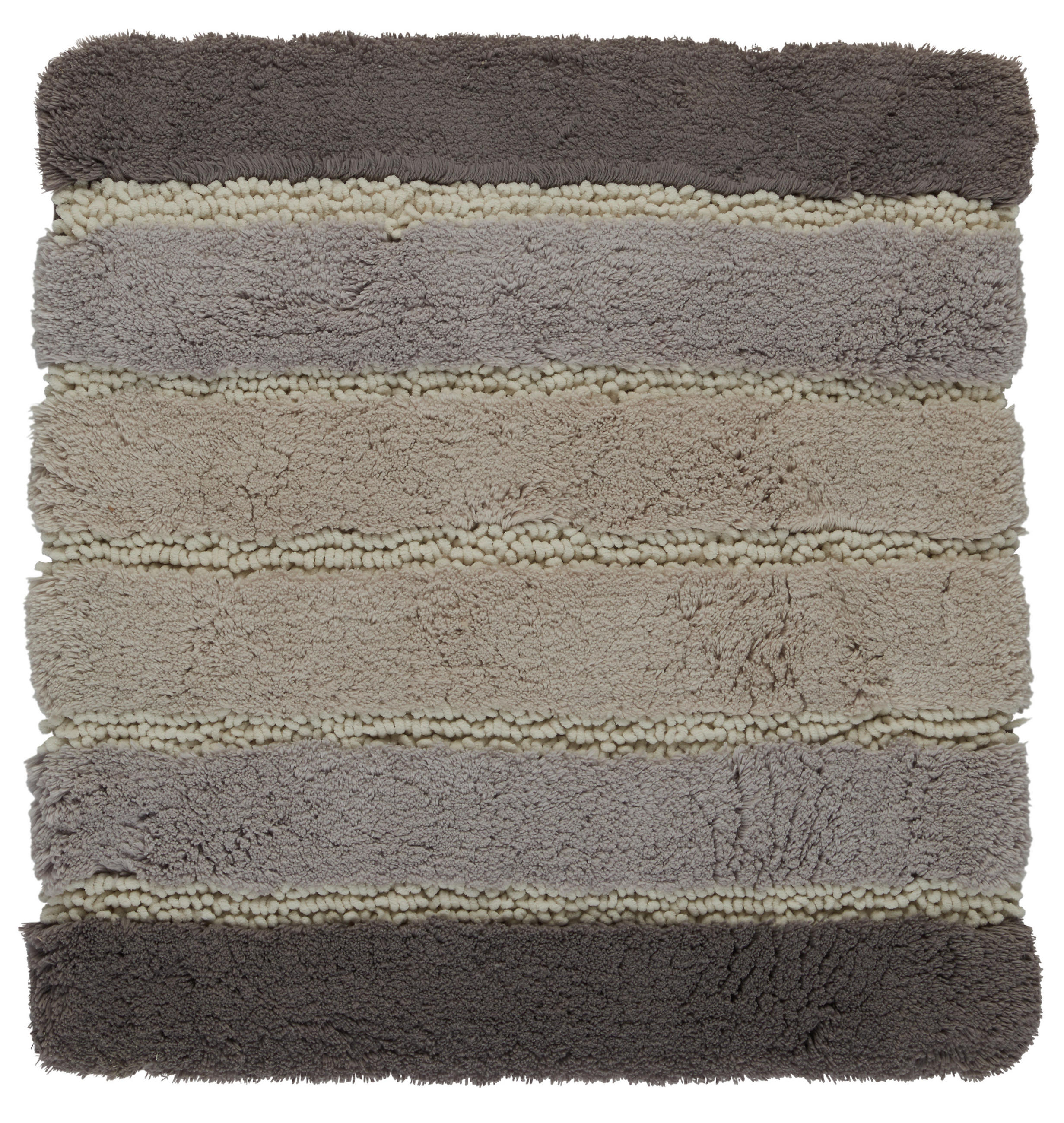 BADTEPPICH Phönix Grau 60/60 cm  - Grau, KONVENTIONELL, Kunststoff/Textil (60/60cm) - Kleine Wolke