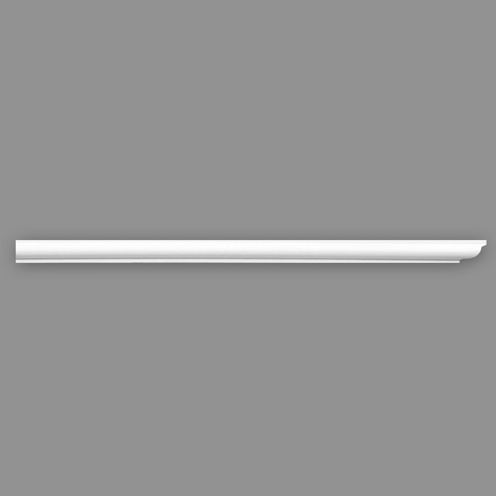 ZIERLEISTE 200/2,0/1,5 cm Weiß Kunststoff  - Weiß, Design, Kunststoff (200/2,0/1,5cm)