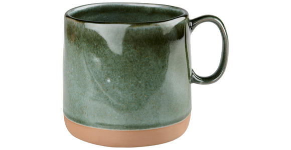 KAFFEEBECHER 530 ml - Olivgrün, Trend, Keramik (9,5/9,5cm) - Landscape