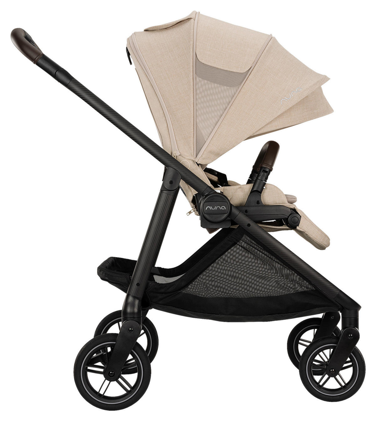 KINDERWAGEN  Swiv  Biscotti  - Beige/Schwarz, Basics, Textil/Metall (94/54/103cm) - Nuna