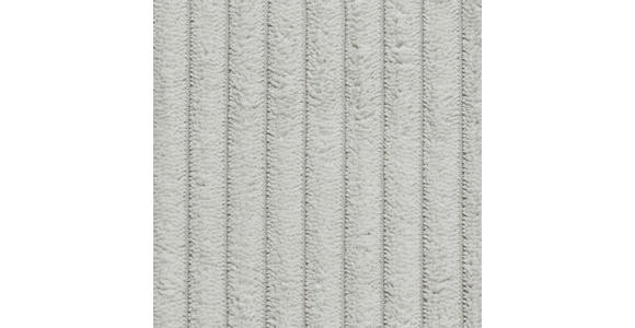 ECKSOFA Hellgrau Cord  - Hellgrau/Schwarz, KONVENTIONELL, Textil/Metall (311/219cm) - Hom`in