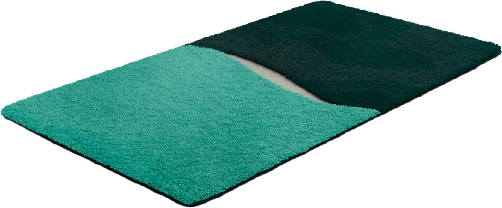 BADEMATTE Mintgrün 60/100 cm  - Mintgrün, Basics, Kunststoff/Textil (60/100cm) - Grund