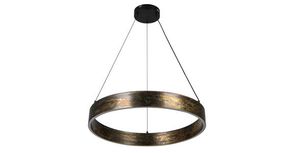 LED-HÄNGELEUCHTE Oxira 59/120 cm  - Multicolor/Schwarz, Design, Kunststoff/Metall (59/120cm) - Dieter Knoll
