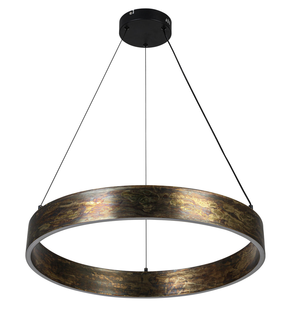 LED-HÄNGELEUCHTE Oxira 59/120 cm  - Multicolor/Schwarz, Design, Kunststoff/Metall (59/120cm) - Dieter Knoll