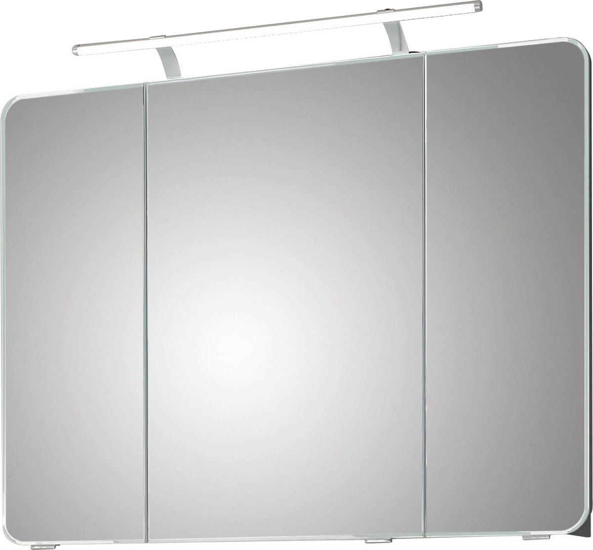 SPIEGELSCHRANK 90/72,2/17 cm  - Grau, Basics, Glas/Holzwerkstoff (90/72,2/17cm) - Xora