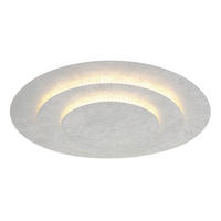 LED-DECKENLEUCHTE 49/7,5 cm   - Silberfarben, Design, Metall (49/7,5cm) - Globo