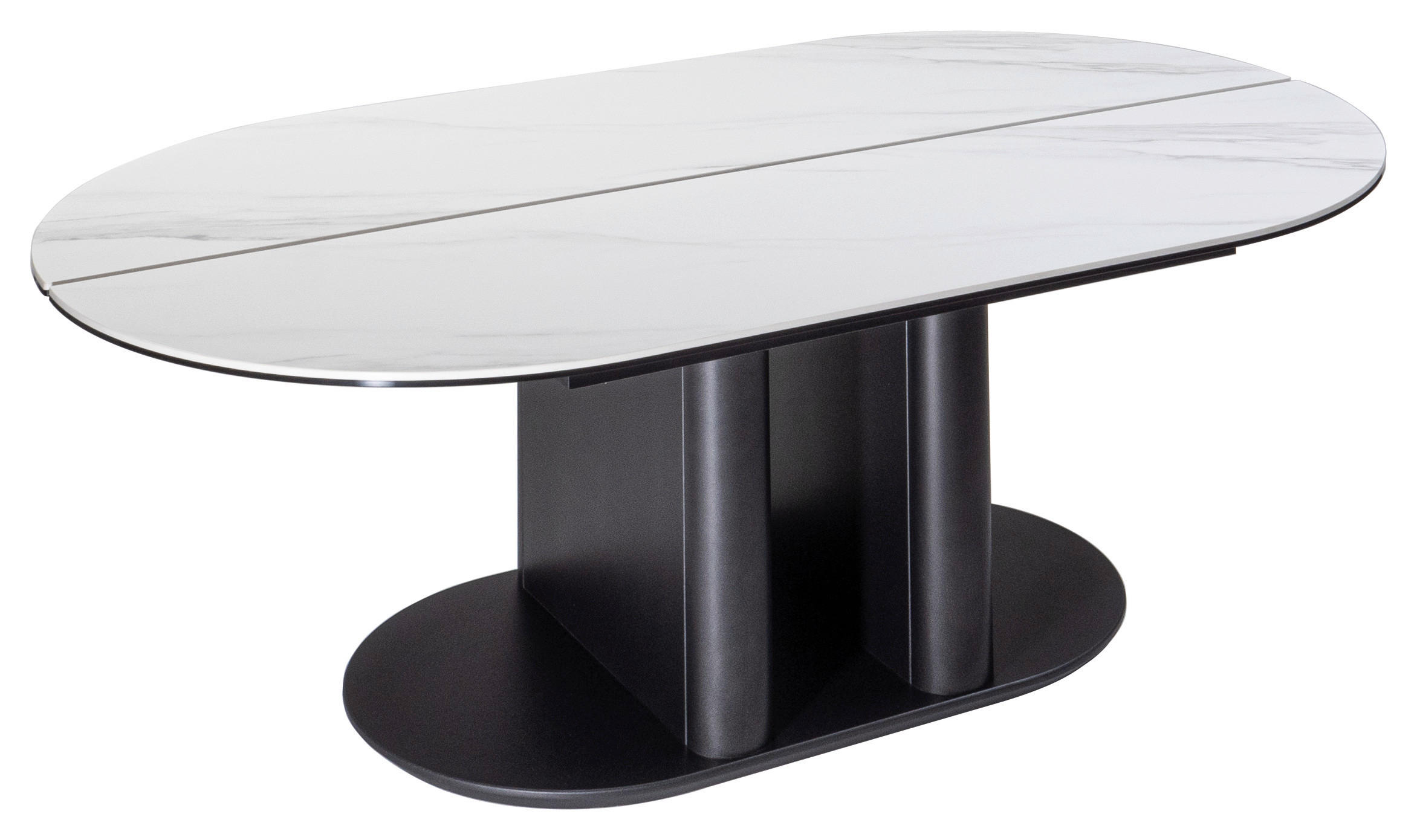 COUCHTISCH in Metall, Holzwerkstoff 120/70/44-61 cm  - Anthrazit/Weiß, Design, Holzwerkstoff/Metall (120/70/44-61cm) - Ambiente