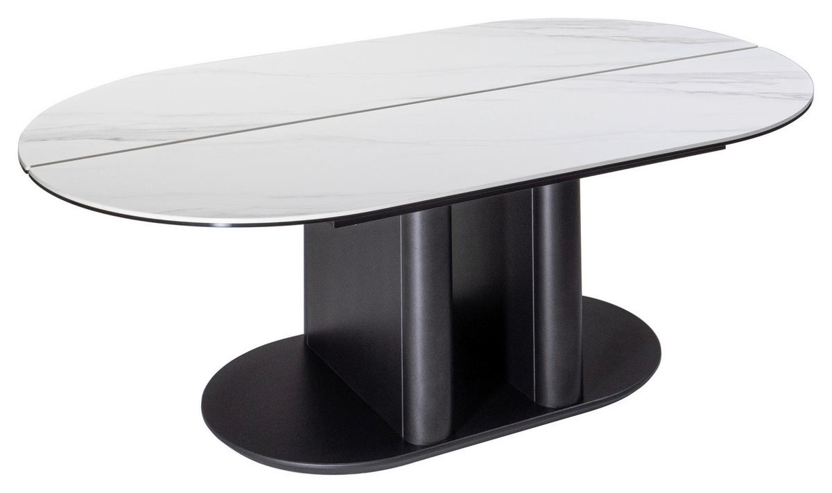 COUCHTISCH in Metall, Holzwerkstoff 120/70/44-61 cm  - Anthrazit/Weiß, Design, Holzwerkstoff/Metall (120/70/44-61cm) - Ambiente