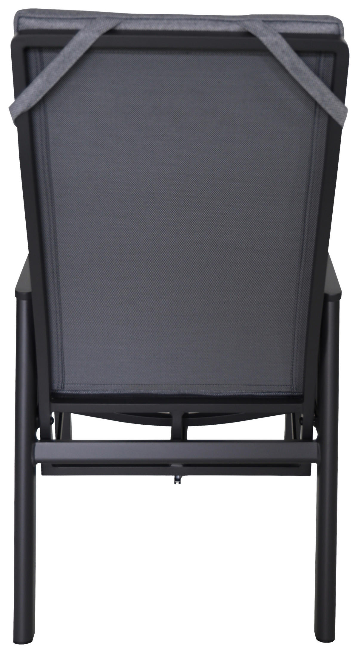 GARTENSESSEL Aluminium Anthrazit, Grau  - Anthrazit/Grau, Design, Textil/Metall (58/110/65cm) - Ambia Garden