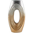 VASE 38 cm  - Goldfarben/Nickelfarben, Design, Metall (21/38/8,5cm) - Ambia Home