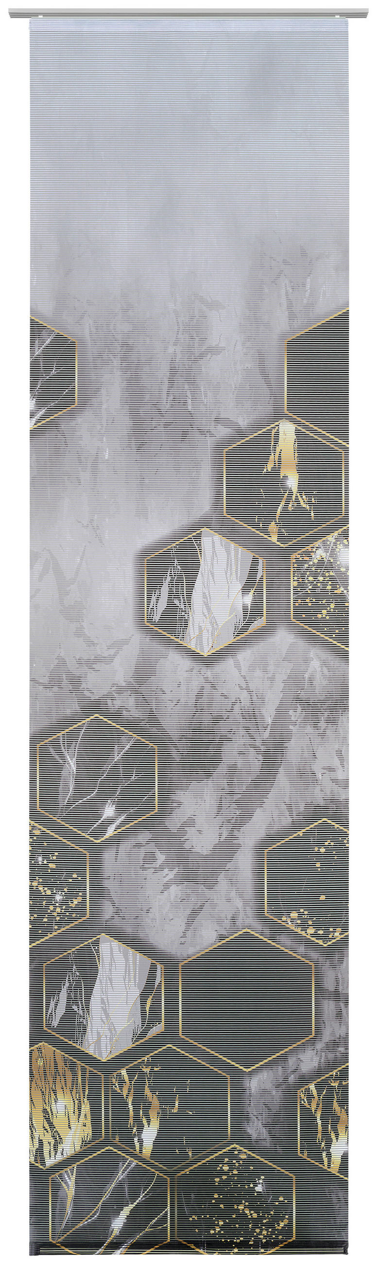 FLÄCHENVORHANG   halbtransparent   60/245 cm  - Anthrazit, Design, Textil (60/245cm) - Novel