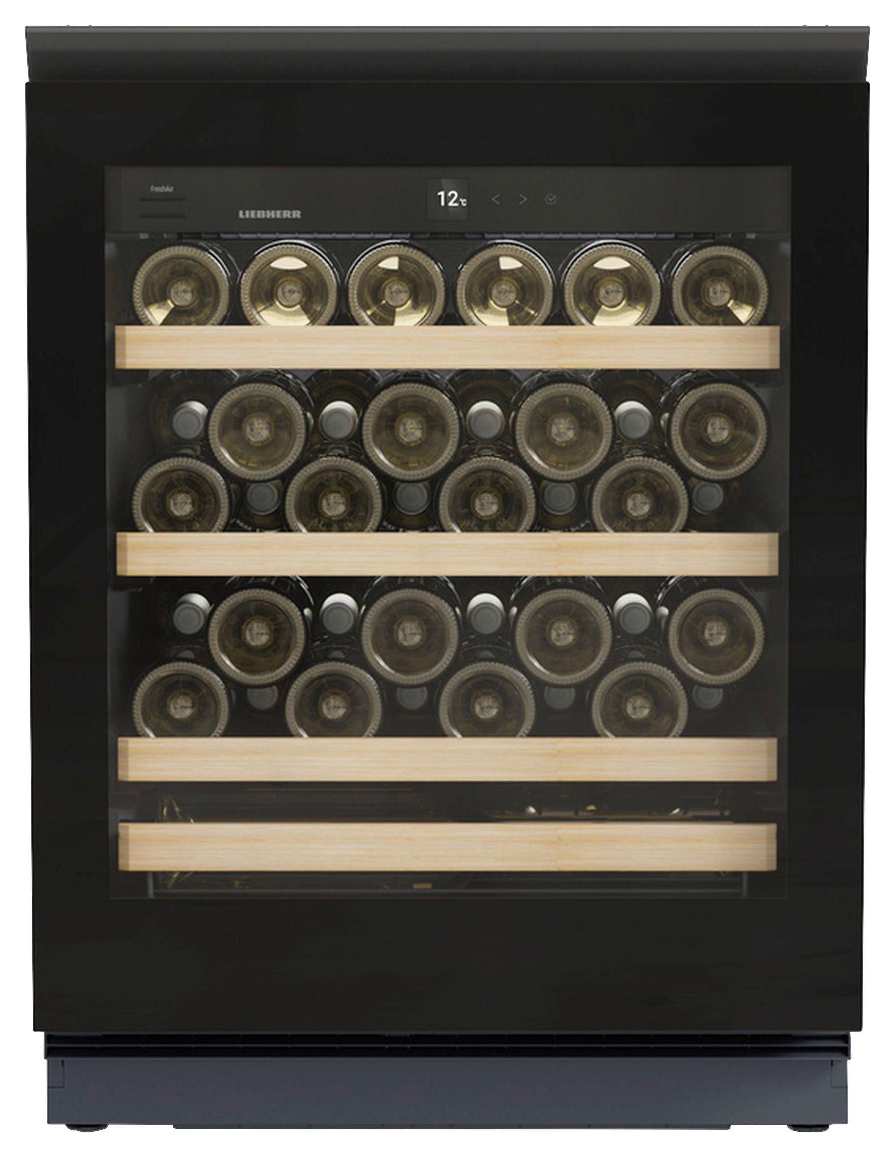 WEINKÜHLSCHRANK UWgb 3631  - Schwarz, Basics, Holz/Metall (59,7/81,9/57,9cm) - Liebherr