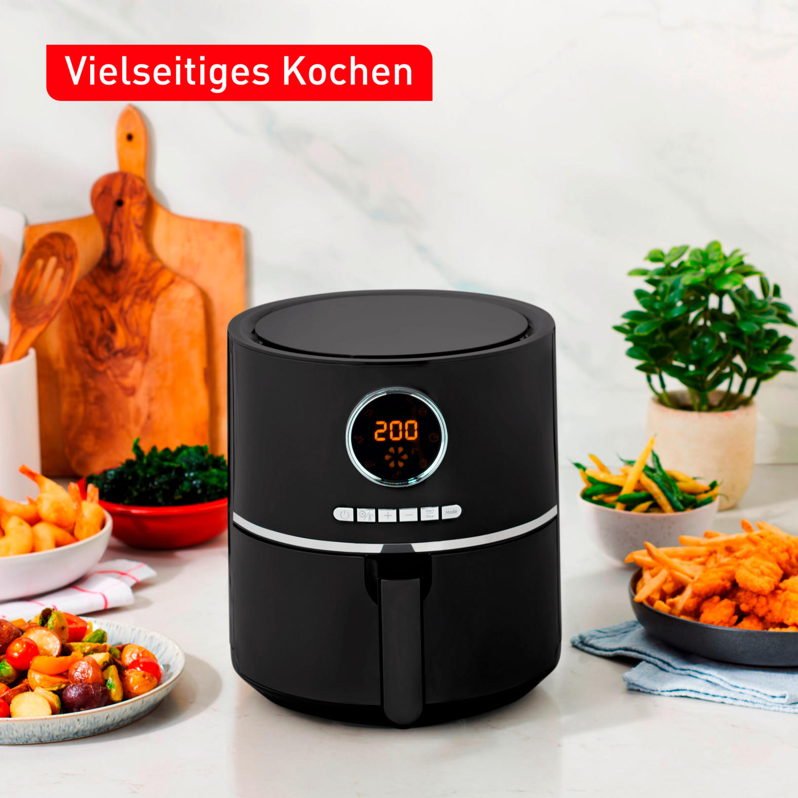 HEIßLUFTFRITTEUSE 4.2 L  - Schwarz, Basics, Kunststoff (33,2/35,0/33,2cm) - Tefal