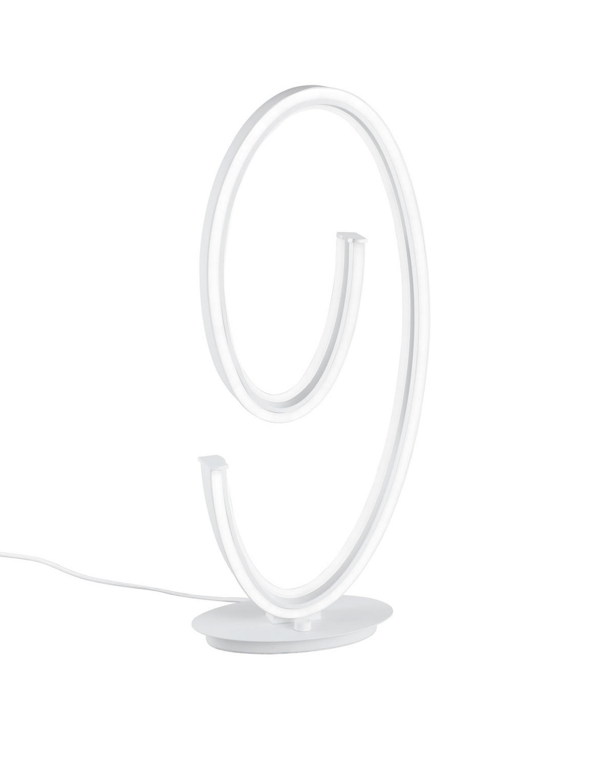 LED-TISCHLEUCHTE CINQUE 26/65/16 cm   - Weiß, Design, Kunststoff/Metall (26/65/16cm) - Cinque