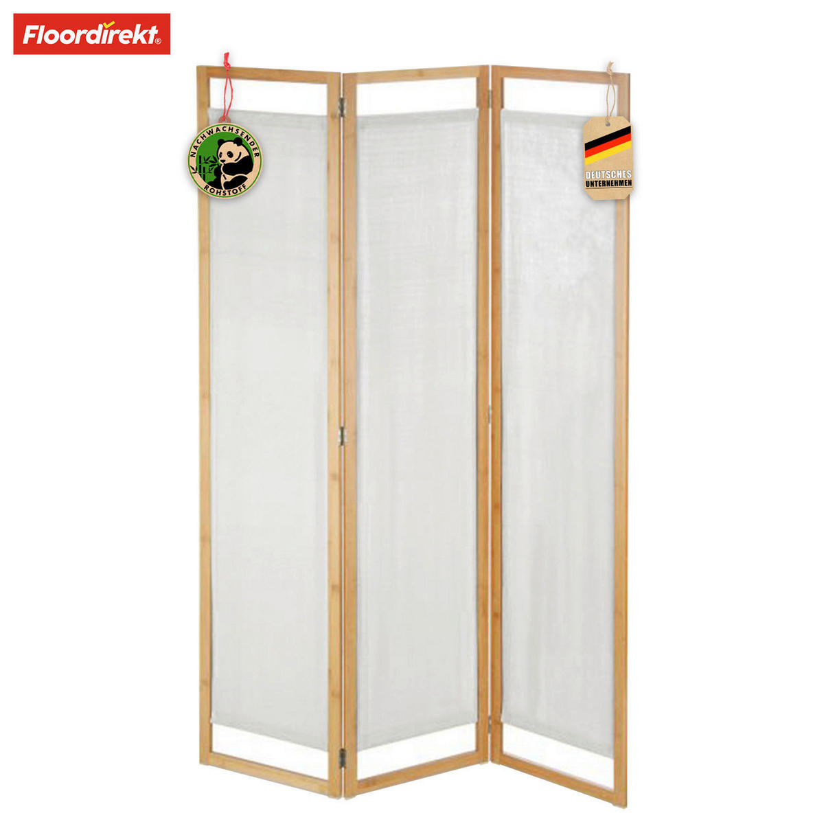 TRENNWAND - Naturfarben, Basics, Holz (120/170/1,5cm) - Floordirekt