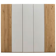 DREHTÜRENSCHRANK 252/223/62 cm,  in Perlmutt, Wildeiche, 5-türig  - Wildeiche/Perlmutt, Design, Holz/Holzwerkstoff (252/223/62cm) - Valnatura