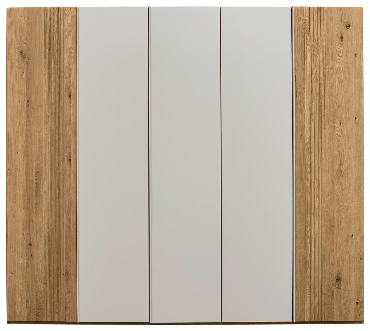 DREHTÜRENSCHRANK 252/223/62 cm,  in Perlmutt, Wildeiche, 5-türig  - Wildeiche/Perlmutt, Design, Holz/Holzwerkstoff (252/223/62cm) - Valnatura