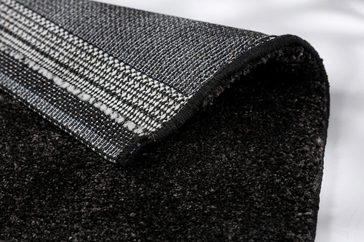 WEBTEPPICH 80/150 cm Schwarz  - Schwarz, Design, Textil (80/150cm) - Schöner Wohnen