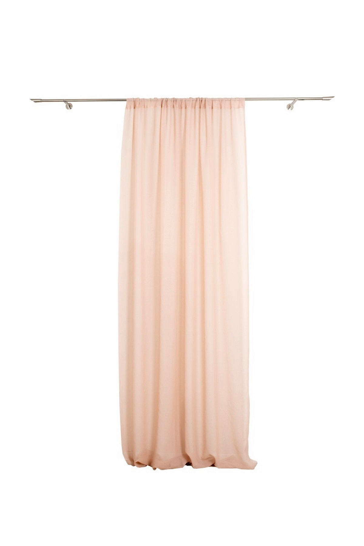 Material Perdele Și Draperii transparent  - roz aprins, Basics, textil (45/140cm)