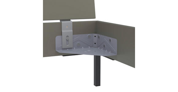 BETT 140/200 cm  in Grau, Grün  - Schwarz/Grau, Design, Holzwerkstoff/Metall (140/200cm) - Xora