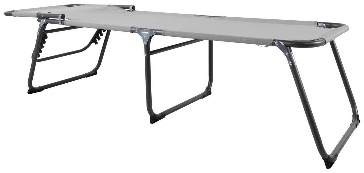 TROJNOHÉ LEŽADLO kov, textil - svetlosivá/antracitová, Design, kov/textil (59/45/193cm) - Ambia Garden