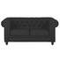 CHESTERFIELD-SOFA in Textil Schwarz - Wengefarben/Schwarz, LIFESTYLE, Holz/Textil (174/78/96cm) - Carryhome CHESTERFIELD-SOFA in Textil Schwarz - Wengefarben/Schwarz, LIFESTYLE, Holz/Textil (174/78/96cm) - Carryhome