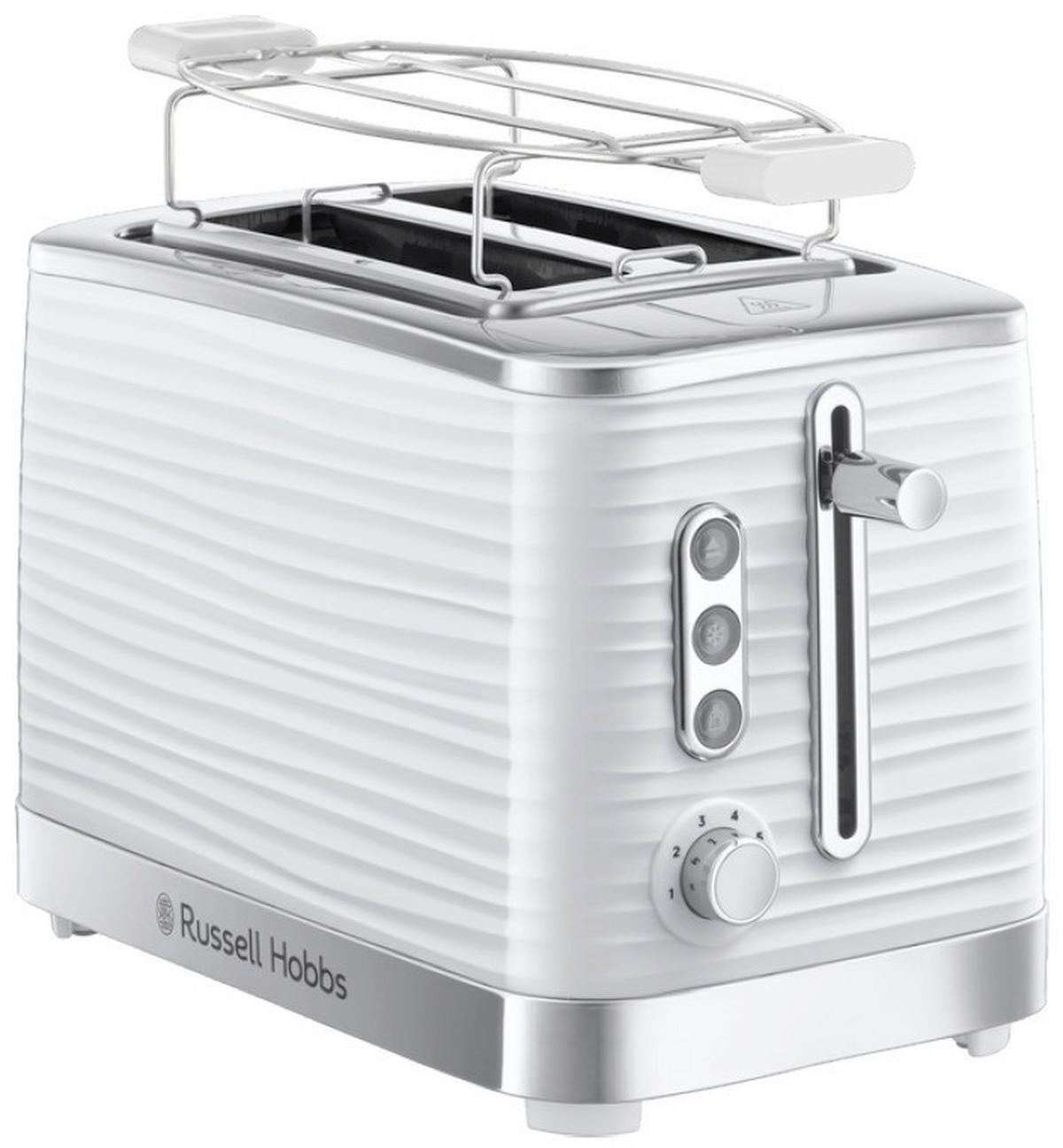 TOASTER Inspire White 24370-56  - Weiß, Basics, Kunststoff/Metall (16,5/23,0/30,5cm) - Russell Hobbs