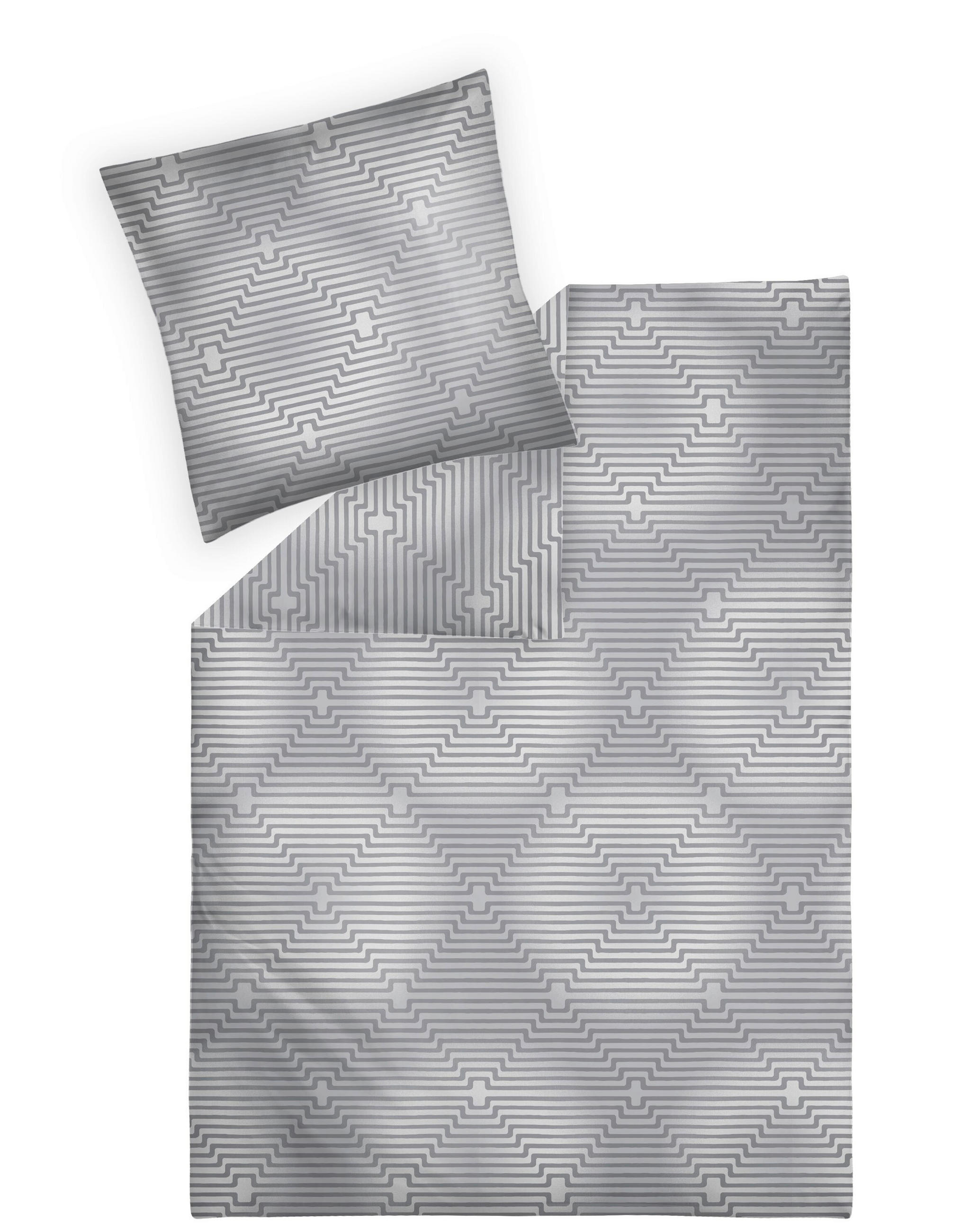 BETTWÄSCHE Atelier Flanell 135/200 cm  - Silberfarben, Design, Textil (135/200cm) - Estella