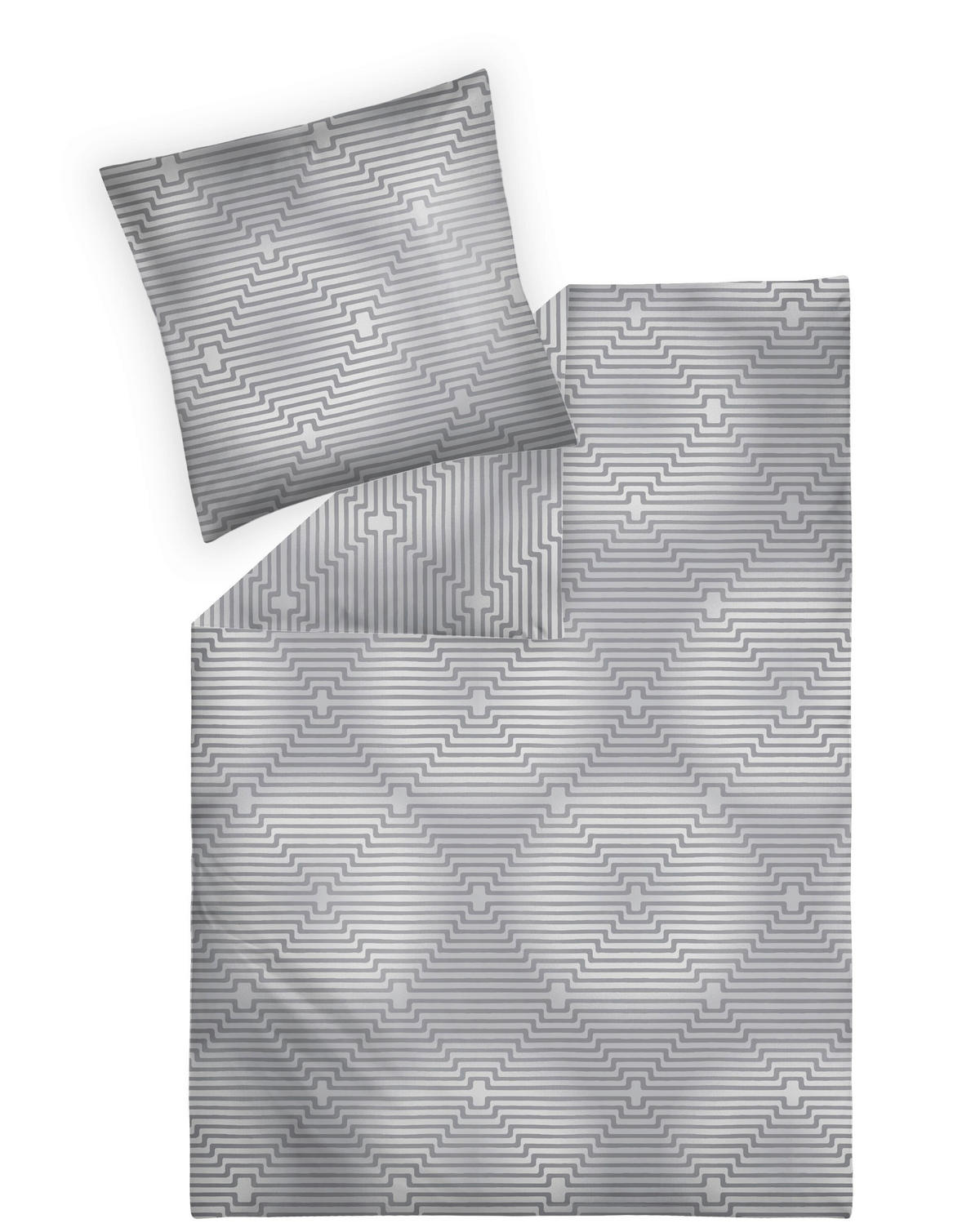 BETTWÄSCHE Atelier Flanell 135/200 cm  - Silberfarben, Design, Textil (135/200cm) - Estella