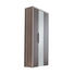 GARDEROBENSCHRANK 91/200/36 cm - Eschefarben/Silberfarben, Design, Glas/Holzwerkstoff (91/200/36cm) - Cassando GARDEROBENSCHRANK 91/200/36 cm - Eschefarben/Silberfarben, Design, Glas/Holzwerkstoff (91/200/36cm) - Cassando