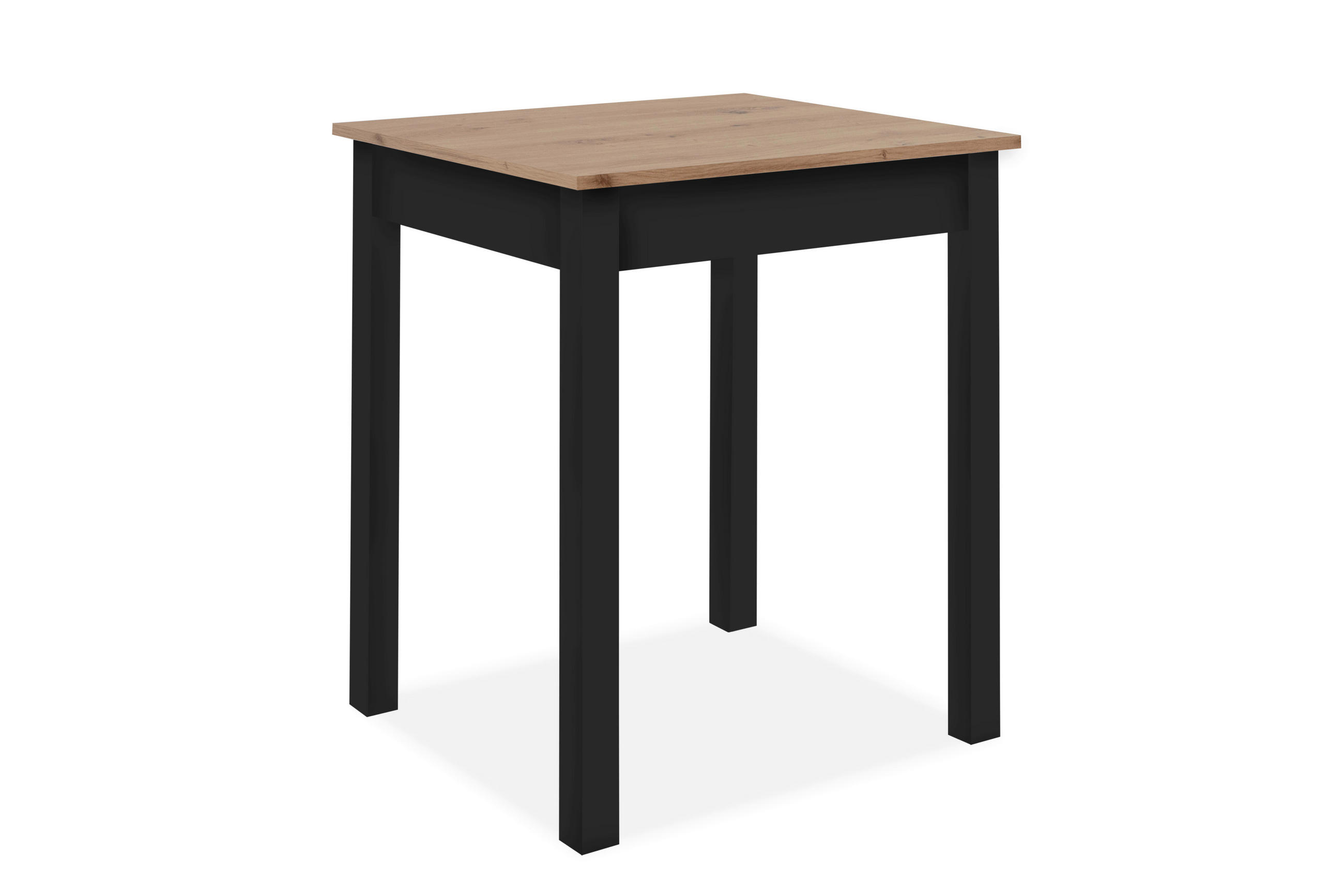 ESSTISCH rechteckig Schwarz, Eiche Artisan  - Schwarz/Eiche Artisan, MODERN, Holzwerkstoff (60/67/76cm) - MID.YOU