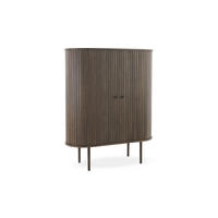 SIDEBOARD 100/123/40 cm  - mörkbrun, Design, trä (100/123/40cm) - Best Price