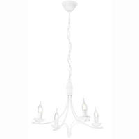 KRONLEUCHTER Lucy 58/100 cm   - Weiß Hochglanz, KONVENTIONELL, Metall (58/100cm)