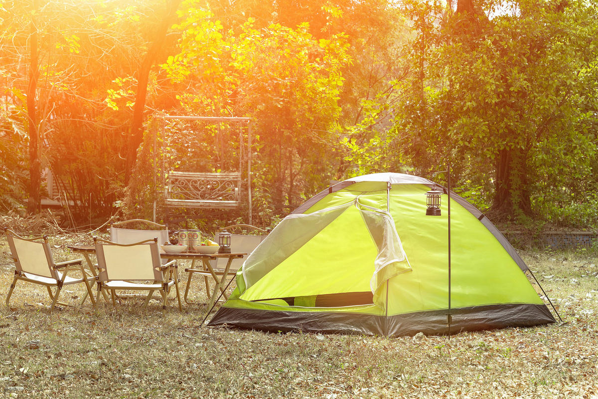 ZELT - Grün, Konventionell, Kunststoff/Textil (205/145/100cm) - Ambia Garden