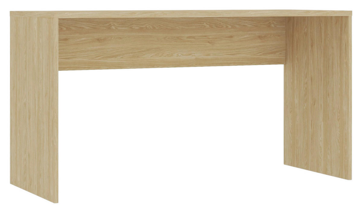 SCHREIBTISCH 135/73/54,5 cm  in Eichefarben  - Eichefarben, Konventionell, Holzwerkstoff (135/73/54,5cm) - Hom`in