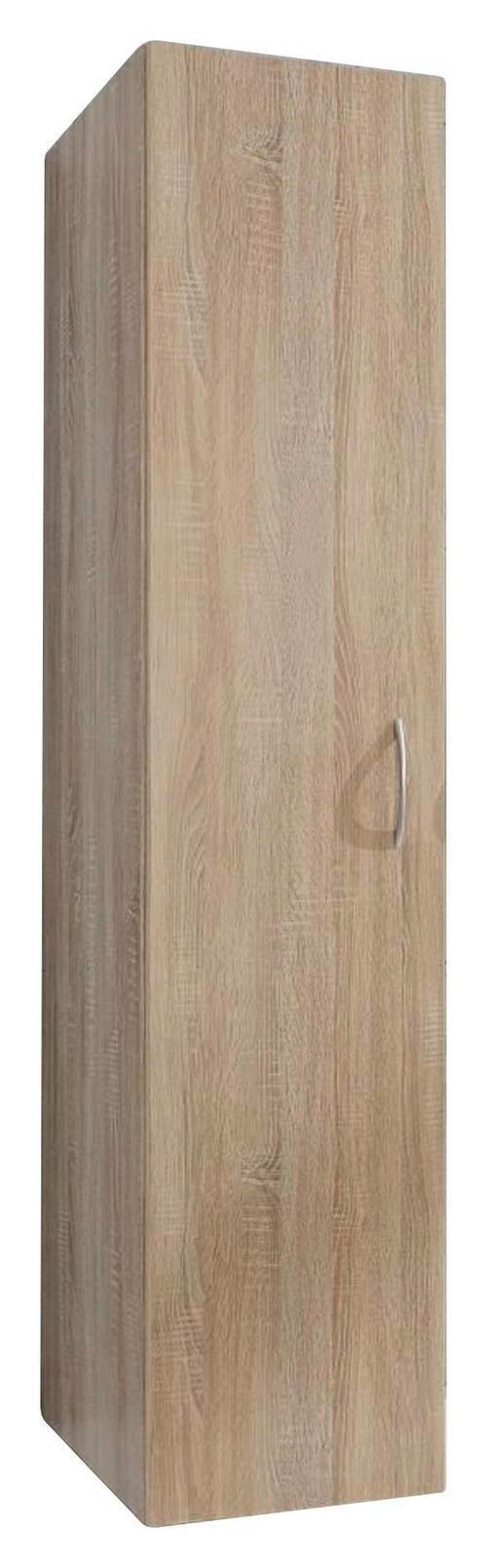 MEHRZWECKSCHRANK 30/185/40 cm  in Eichefarben  - Eichefarben/Alufarben, KONVENTIONELL, Holzwerkstoff/Kunststoff (30/185/40cm) - Xora