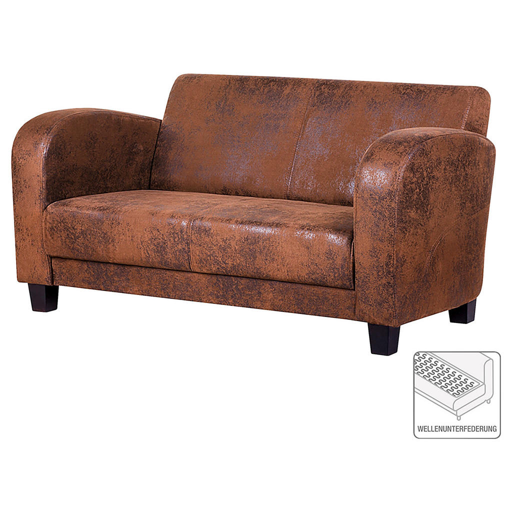 Thumbnail - Livetastic 2-Sitzer-Sofa Antis, Braun, Textil, 1-Sitzer, 152x80x89 cm, Fsc, Made in EU, Wohnzimmer, Sofas & Couches, Sof...