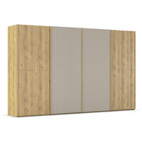 SCHWEBETÜRENSCHRANK 360/223/68 cm 4-türig Eichefarben, Fango  - Fango/Eichefarben, Design, Glas/Holz (360/223/68cm) - Novel