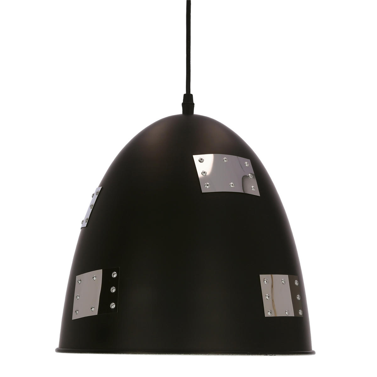 PENDELLEUCHTE 29/135 cm  - Chromfarben/Schwarz, Design, Metall (29/135cm)