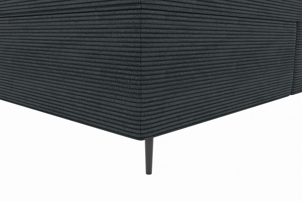 BOXSPRINGBETT 180/200 cm  in Anthrazit  - Anthrazit/Schwarz, Konventionell, Textil/Metall (180/200cm) - Carryhome