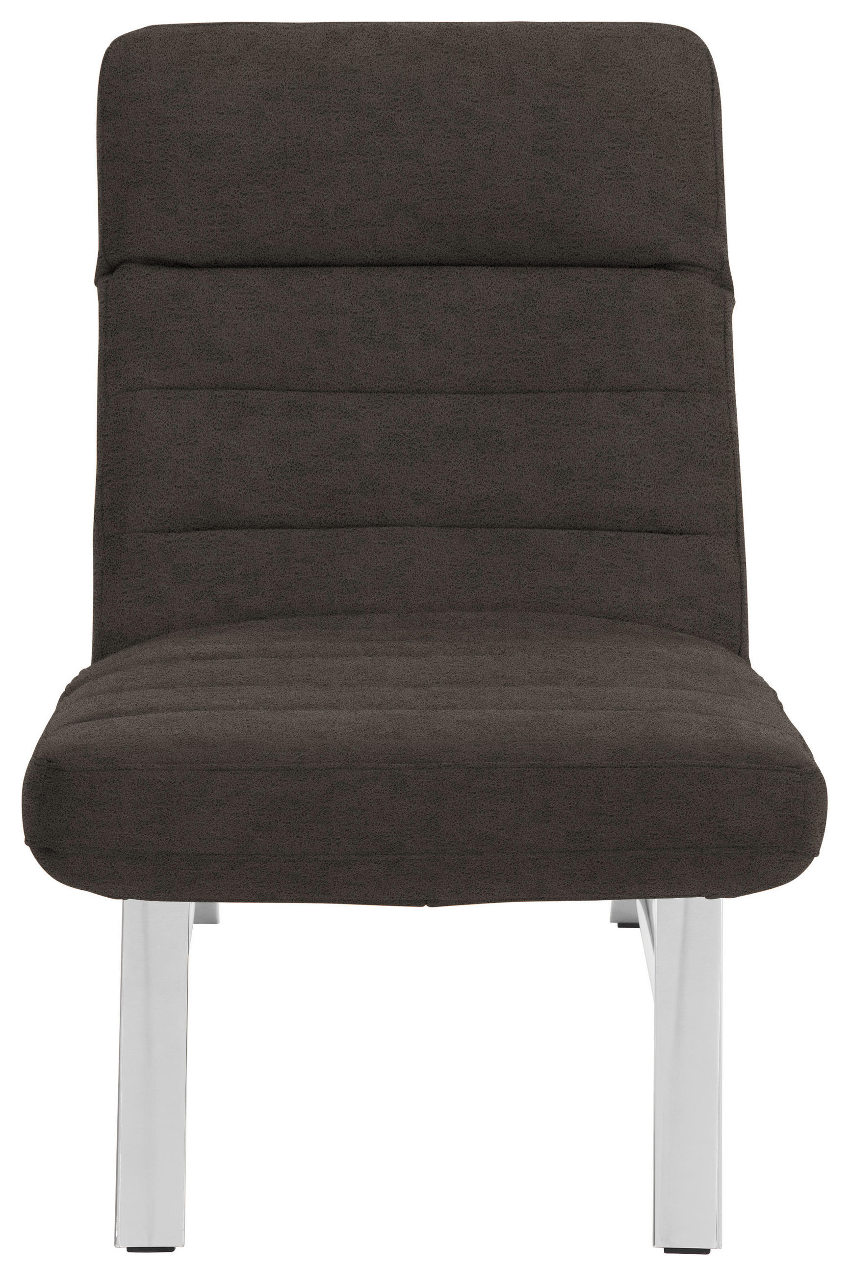 LIEGE in Mikrofaser Mokka  - Chromfarben/Mokka, Design, Textil/Metall (65/91/170cm) - Chilliano