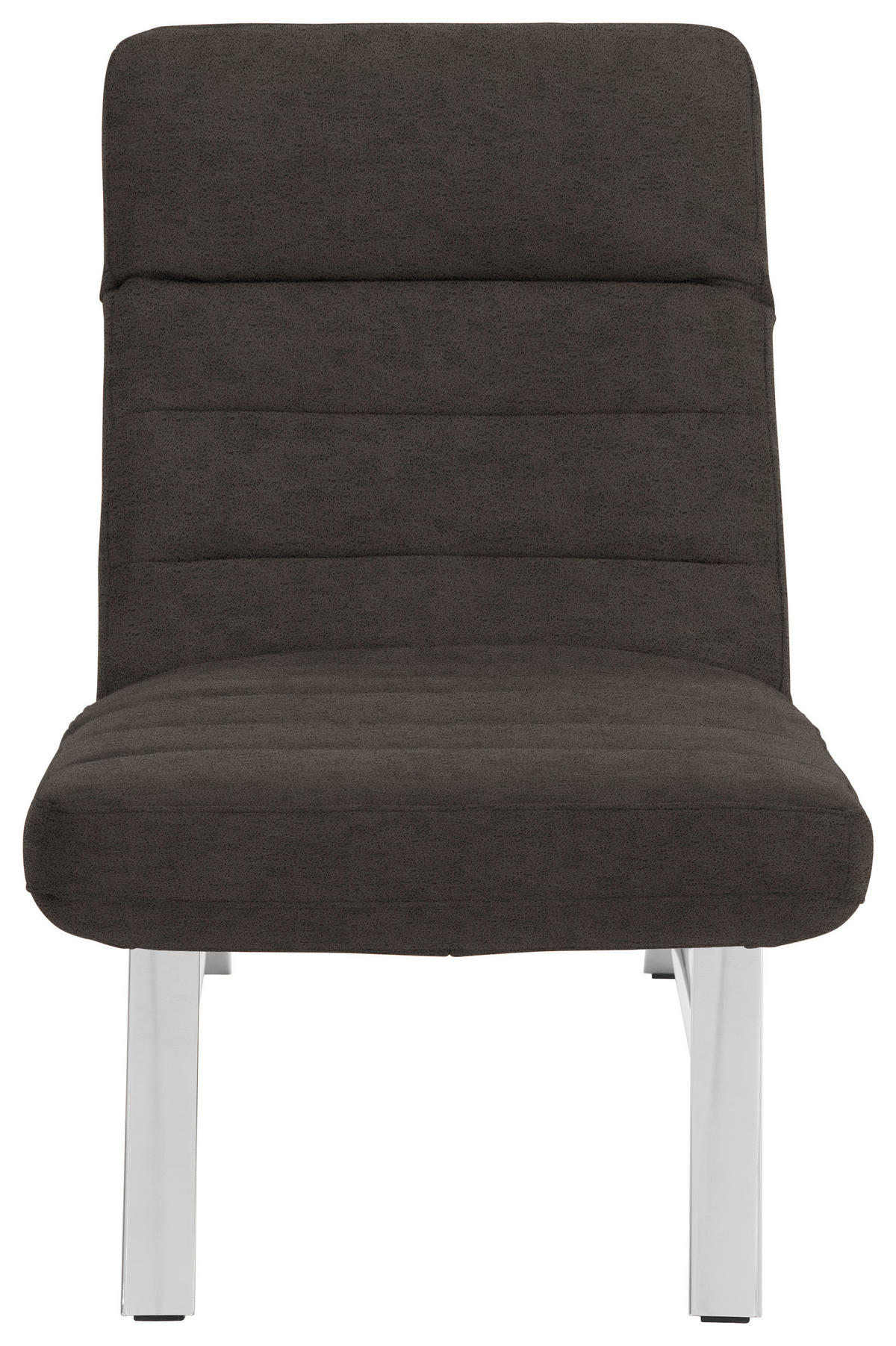 LIEGE in Mikrofaser Mokka  - Chromfarben/Mokka, Design, Textil/Metall (65/91/170cm) - Chilliano